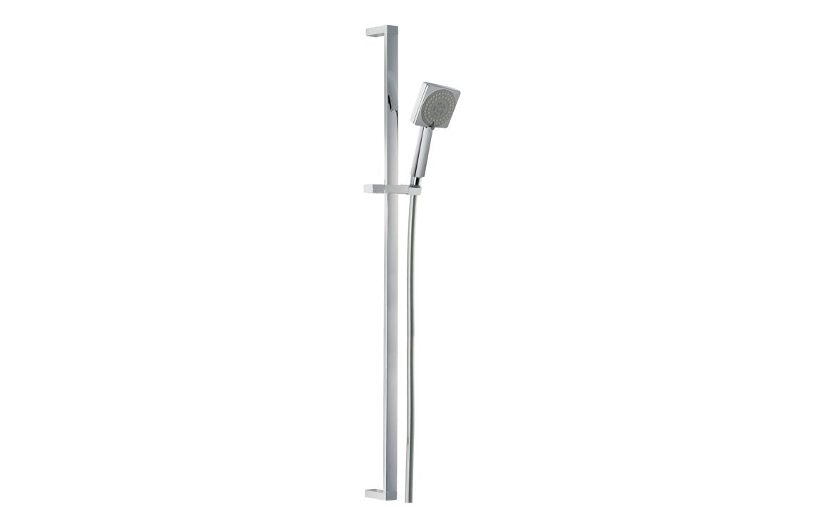 Abode Euphoria Square Sliding Rail Shower Kit (Single Pattern) - Chrome
