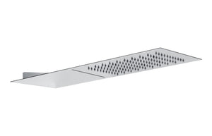 Abode Storm Slimline 3mm Wall Mounted Waterfall Showerhead - St/Steel