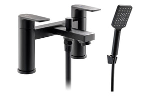 Abode Aquip Deck Mounted Bath Shower Mixer - Matt Black