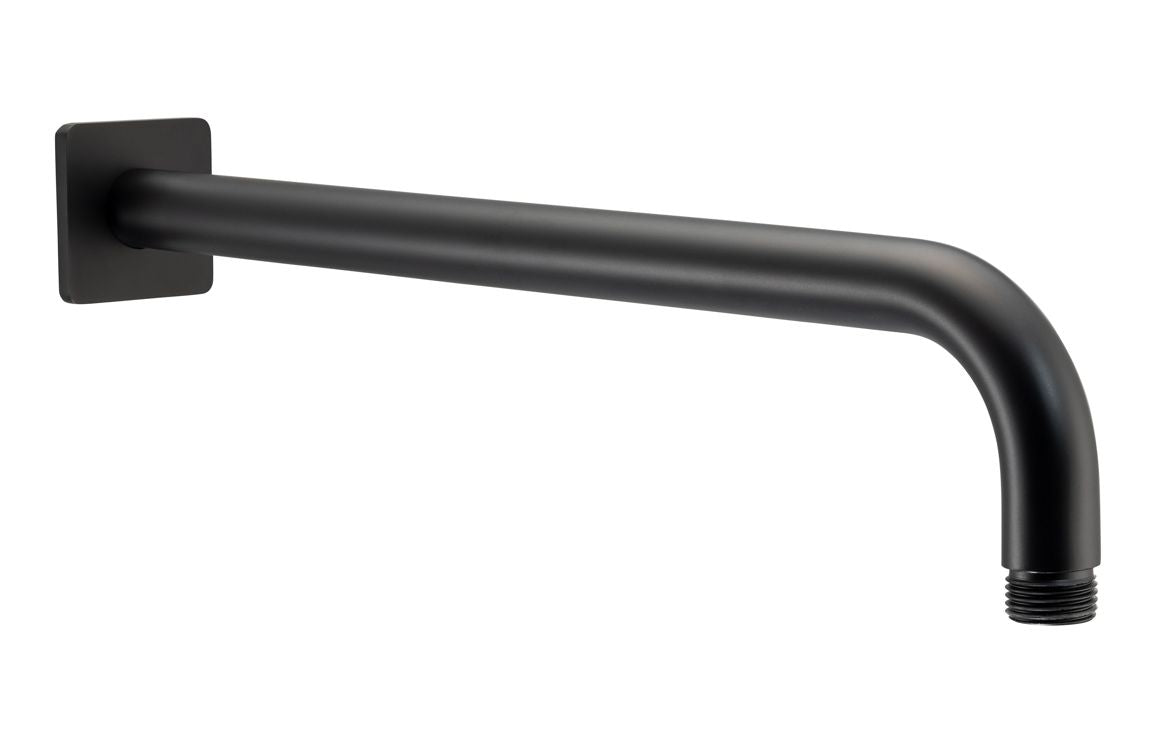 Abode Uno Wall Shower Arm - Matt Black