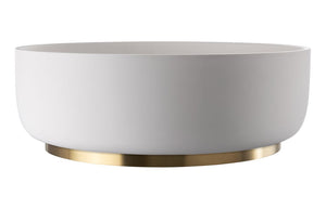 Abode Cava 375mm Round Basin - Chalk White
