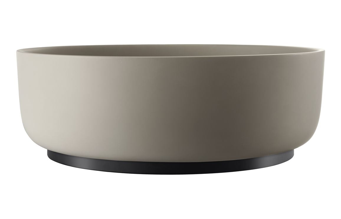 Abode Cava 375mm Round Basin - Pebble Grey