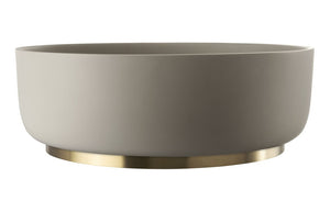 Abode Cava 375mm Round Basin - Pebble Grey