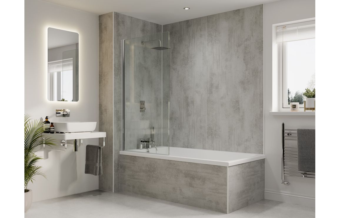 Abode Tableau 600mm Basin Shelf & Brackets - Chalk White