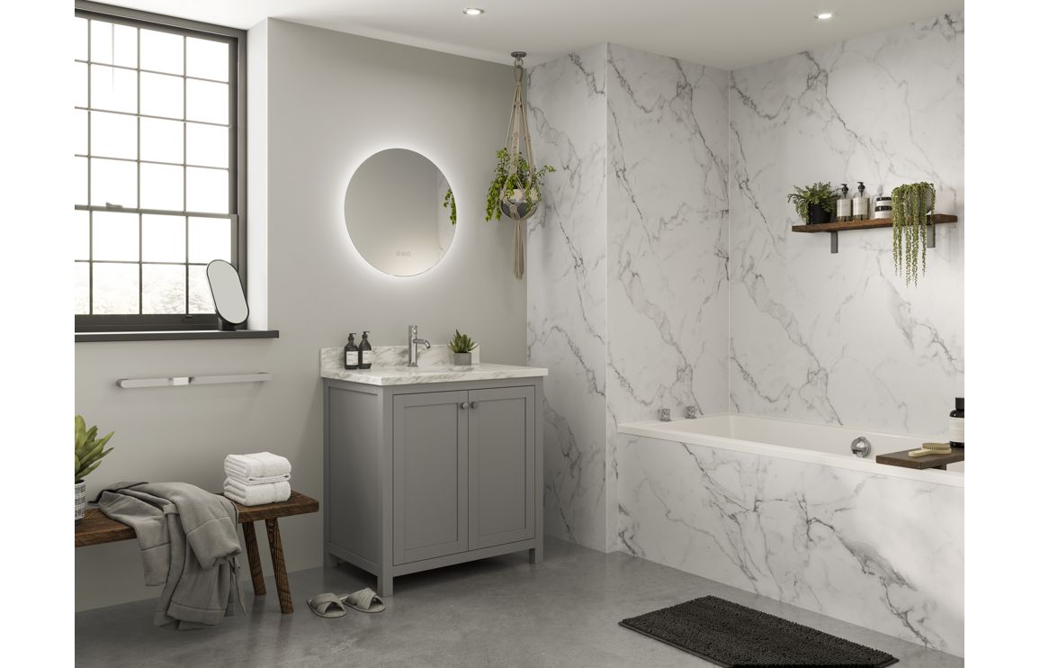 Abode Uno Single Towel Rail - Chrome