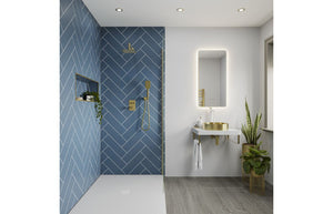 Abode Iox 375mm Round Steel Basin - PVD Brass