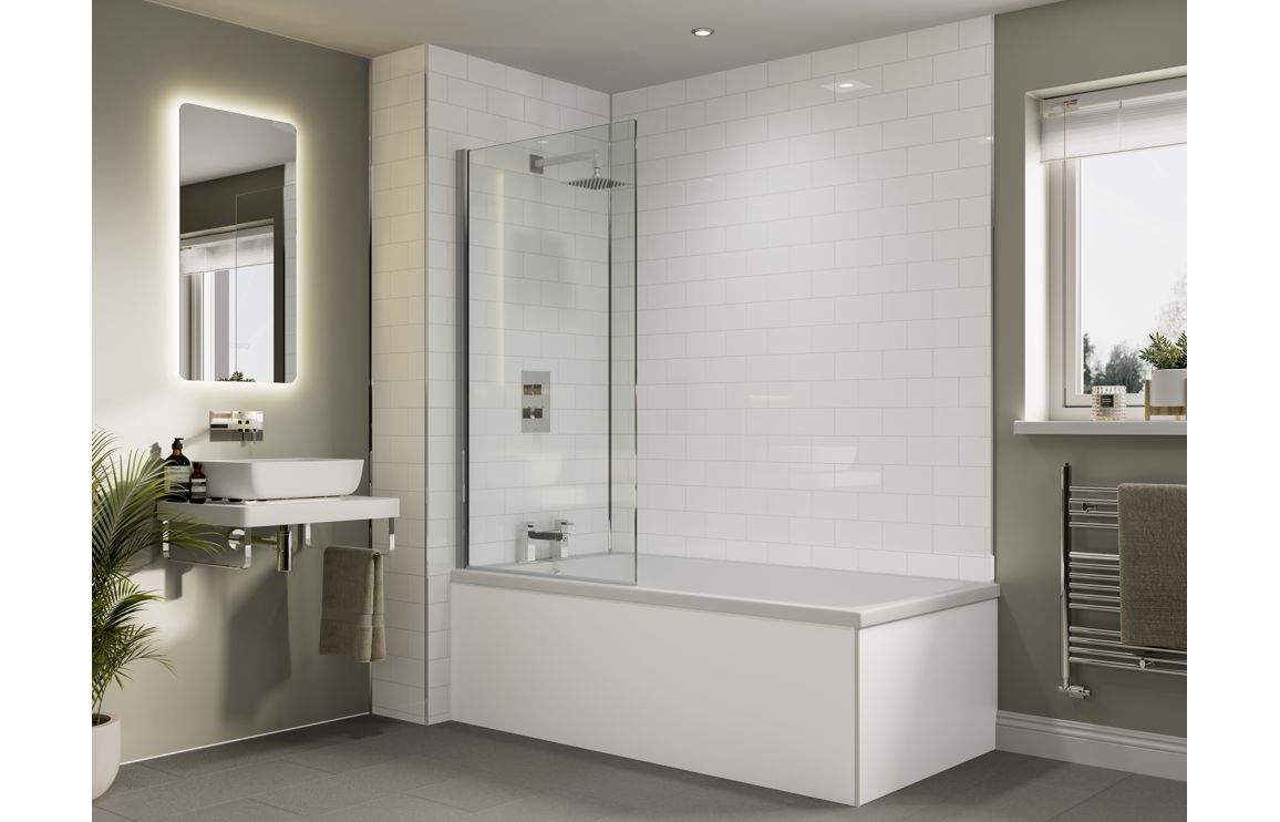 Abode Zeal Wall Mounted Basin Mixer - Chrome