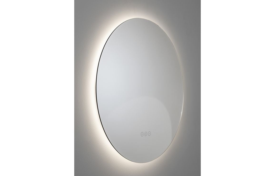 Abode Aruna 600mm Frameless Round LED Mirror