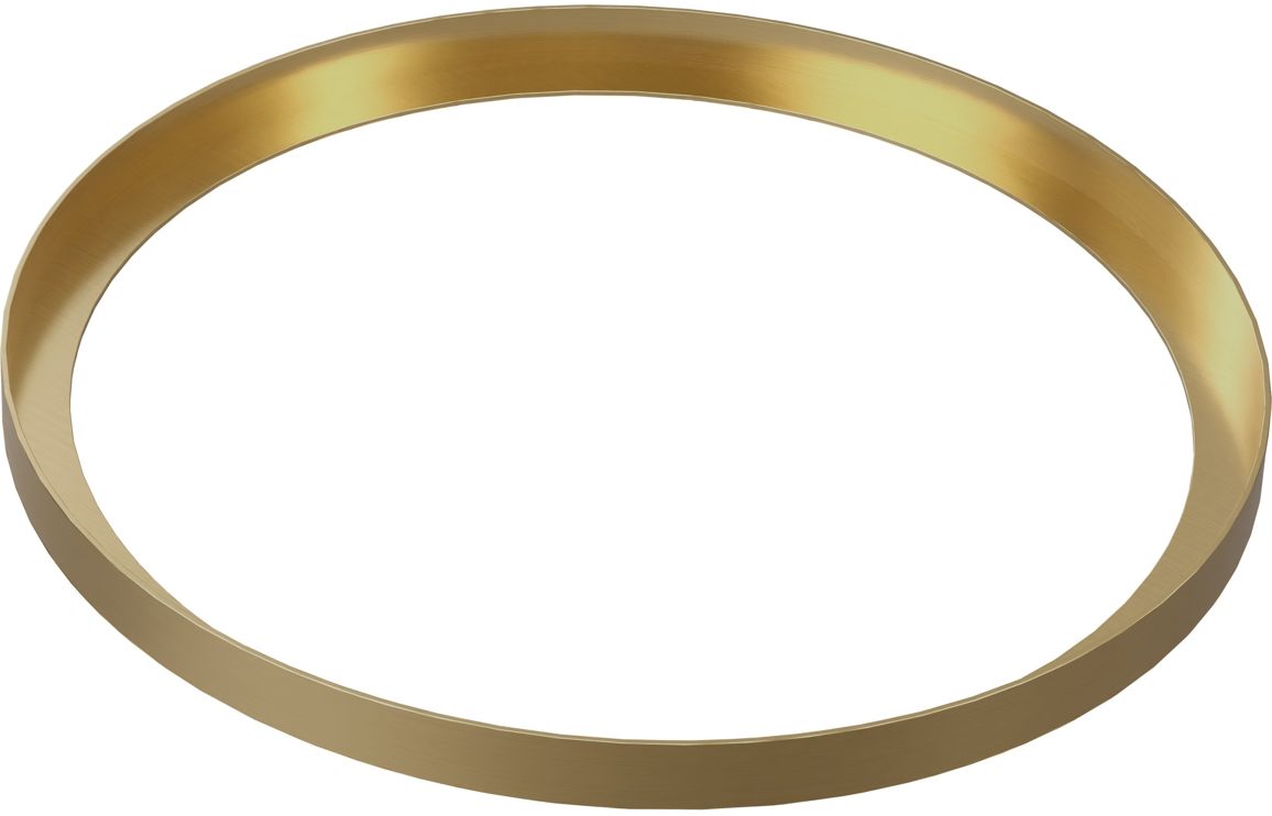 Abode Cava Round Basin Plinth - Brushed Brass