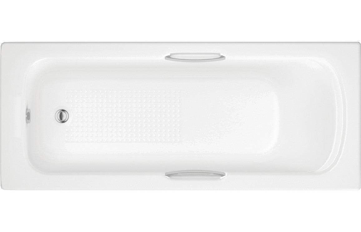 PURE Gripped SUPERCAST 1700x700x550mm 0TH Bath with Legs