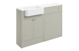 CARRICK 1242mm Basin & WC Unit Pack (RH) - Matt Latte