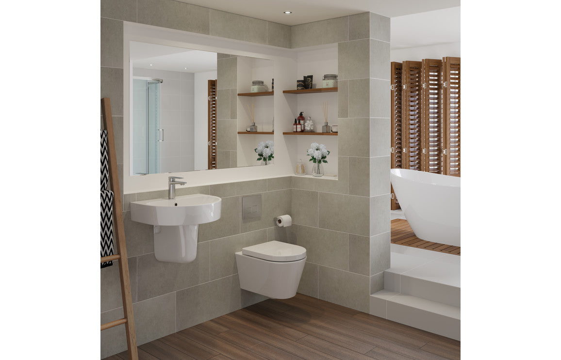 ORKNEY Rimless Wall Hung WC & Soft Close Seat