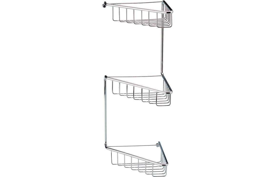 ONYX 3-Tier Corner Shower Caddy - Chrome