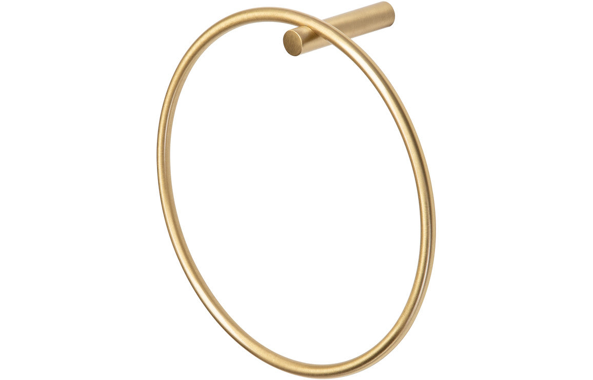 RUBY Towel Ring - Brushed Brass