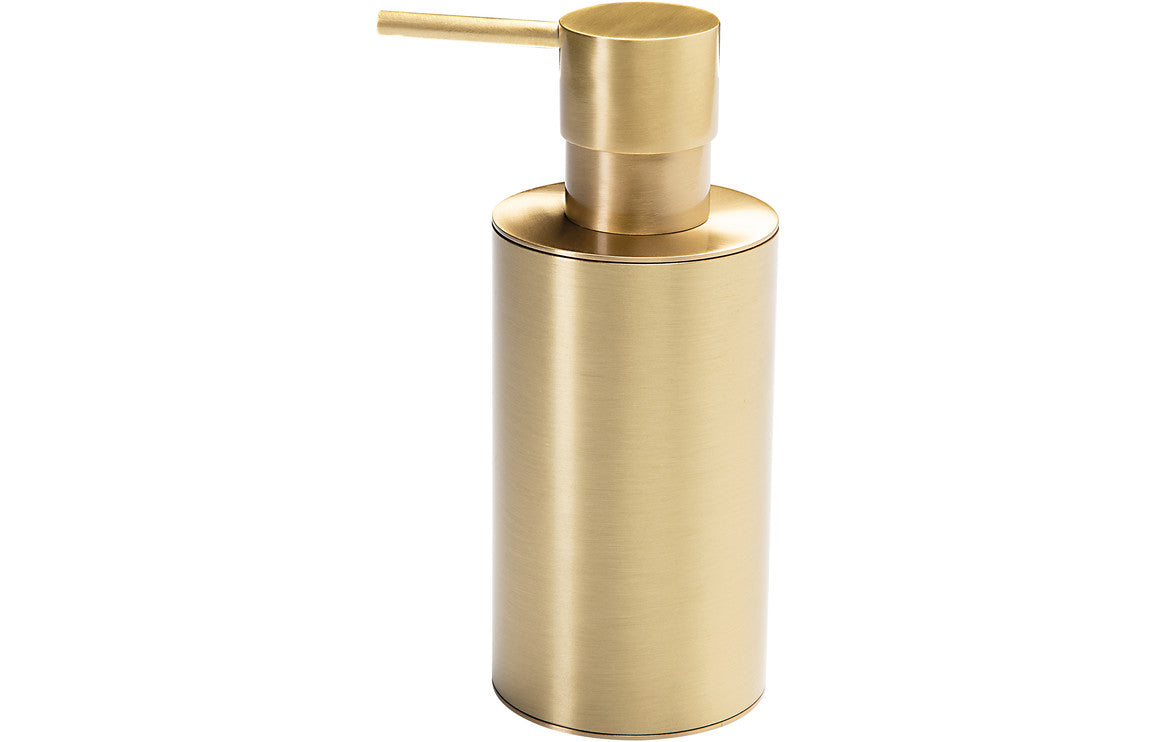 RUBY Wall Mounted Soap Dispenser - Brushed Brass