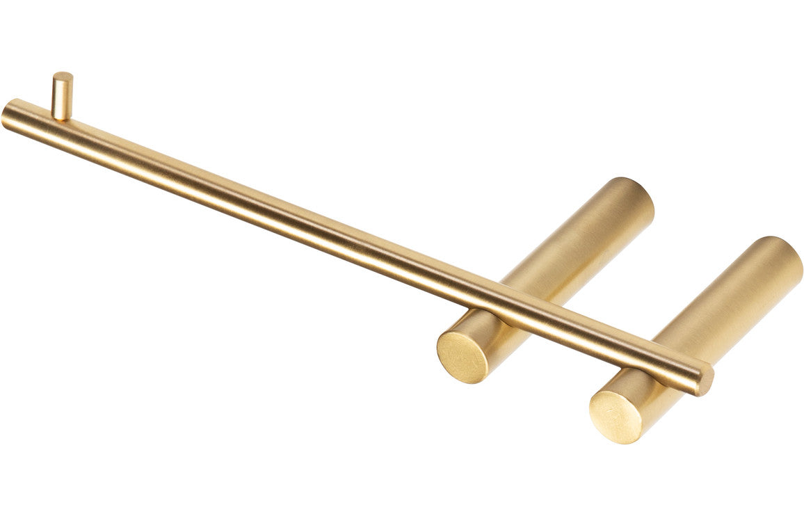 RUBY Toilet Roll Holder - Brushed Brass