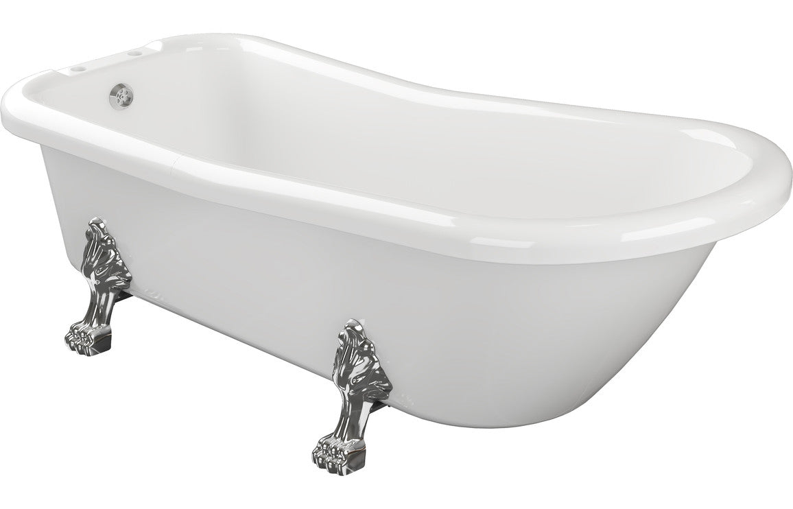 OASIS Freestanding 1530x670x760mm 2TH Bath w/Feet