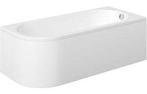 COMFORT J Shape 1500x725x600mm 0TH Bath with Legs (RH)