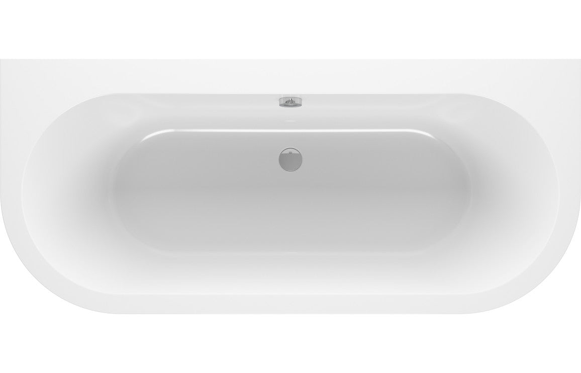 CONCEPT Back To Wall SUPERCAST 1700x750x600mm 0TH Bath with Legs