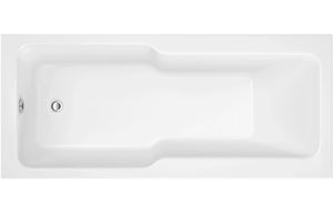 EUPHORIA Straight 1700x750x550mm 0TH C Shower Bath with Legs