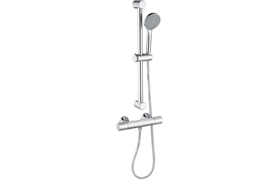 SURGE Cool-Touch Thermostatic Bar Mixer Shower - Chrome