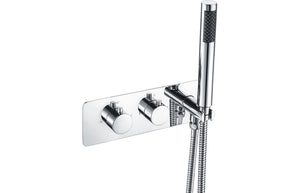 HYDRA Thermostatic Two Outlet Shower Valve w/Handset - Chrome