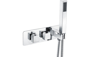 SOURCE Thermostatic Two Outlet Shower Valve w/Handset - Chrome