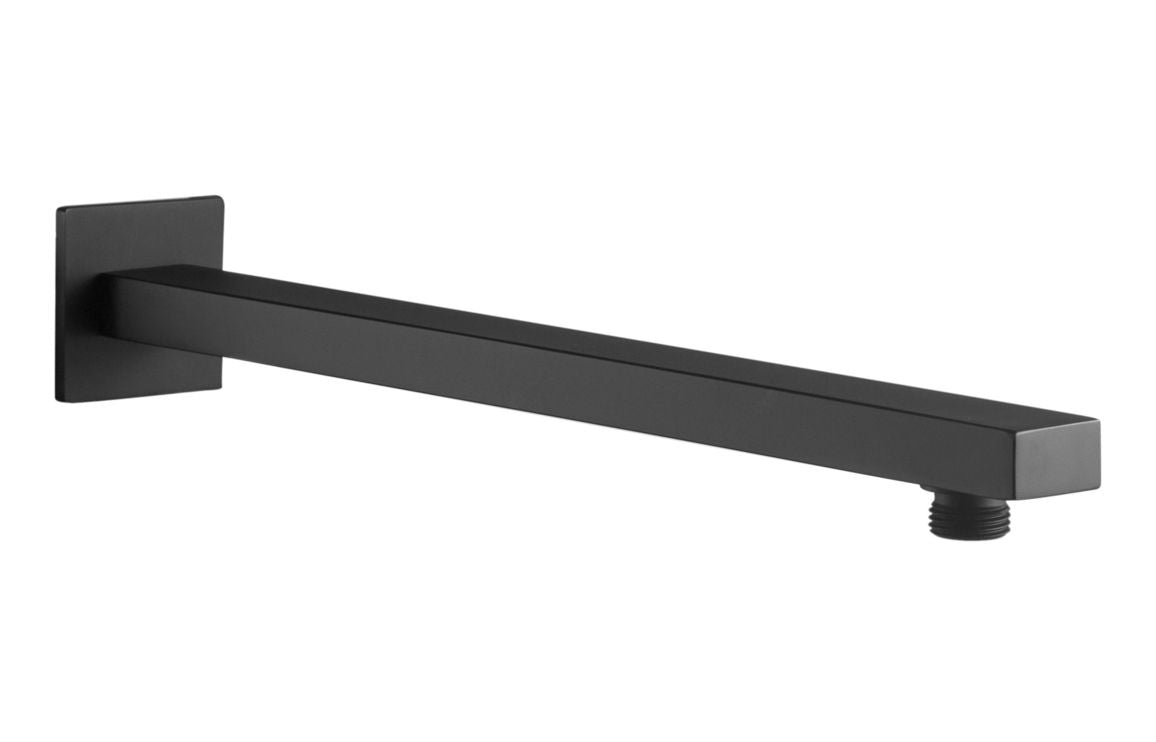 300mm Square Shower Arm - Matt Black