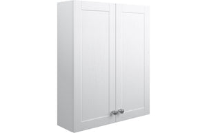 CARRICK 600mm 2 Door Wall Unit - Satin White Ash