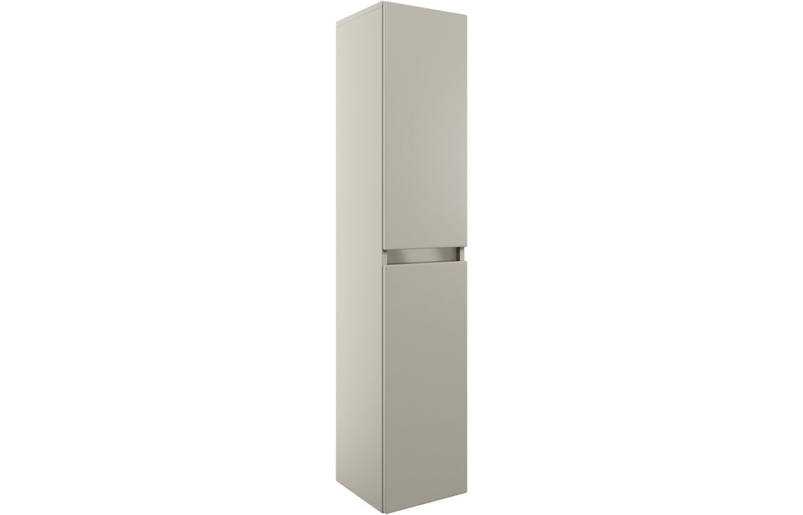 GRANGE 300mm 2 Door Wall Hung Tall Unit - Latte
