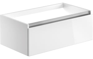 GRANGE 800mm 1 Drawer Wall Hung Basin Unit (No Top) - Latte
