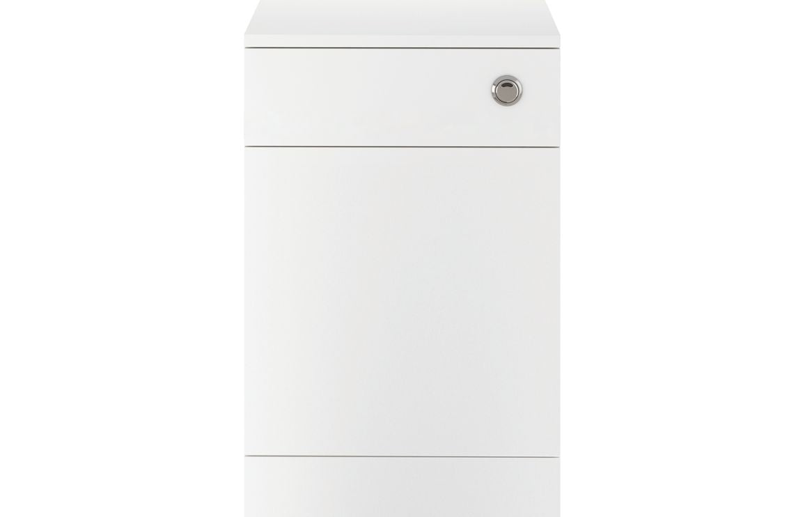 DUNBAR 500mm WC Unit & BTW Pan Pack - White Gloss