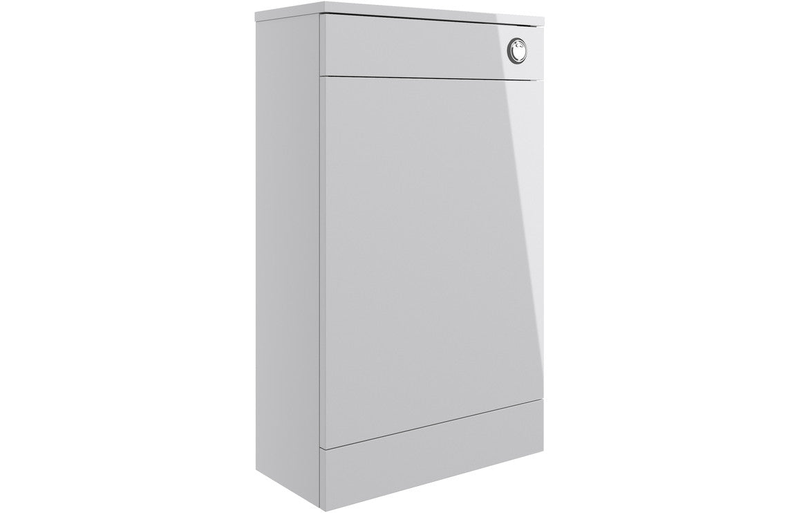 WILSON 500mm Floor Standing WC Unit - Grey Gloss