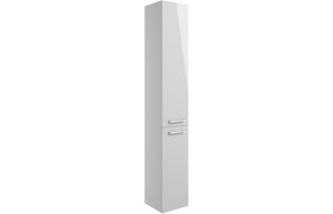 CAMPBELL 350mm Floor Standing 2 Door Tall Unit - Grey Gloss