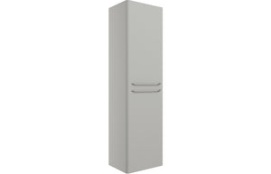 TROON 454mm Wall Hung 2 Door Tall Unit - Grey Gloss