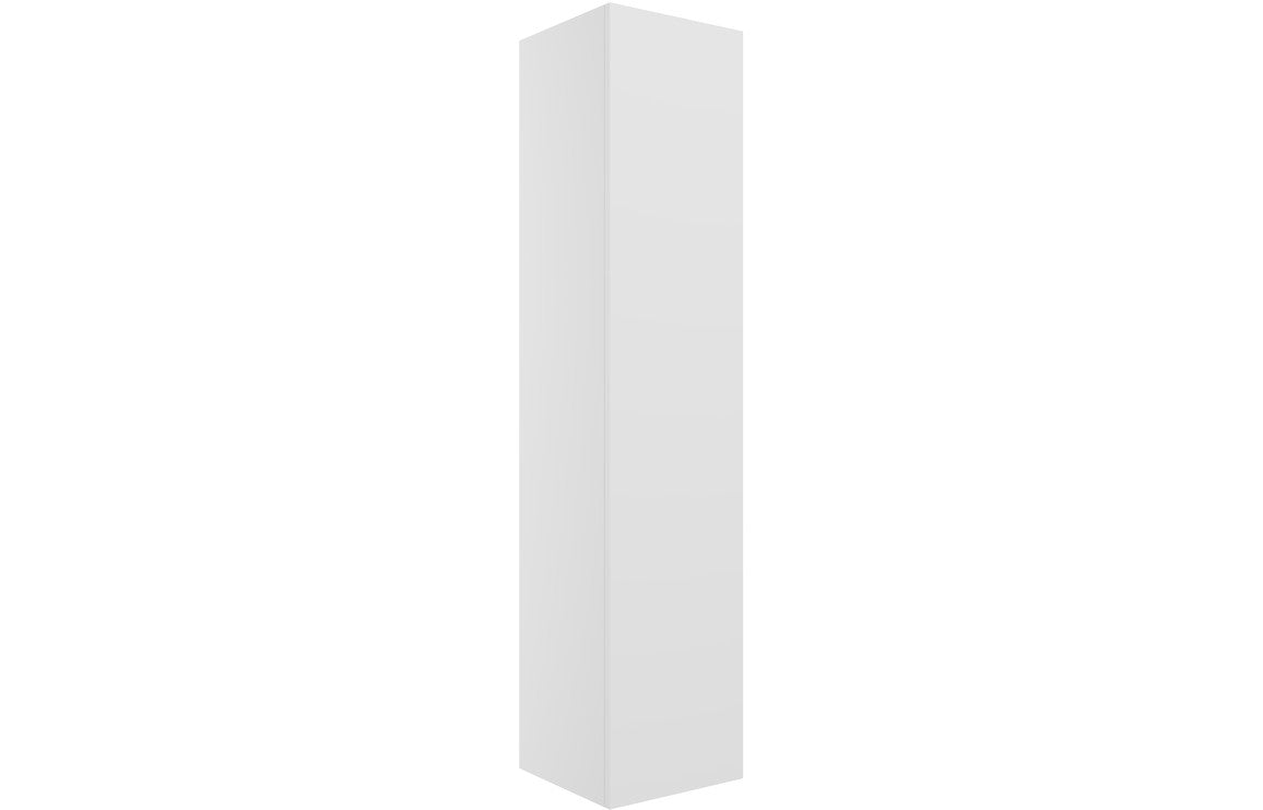 IRVINE 350mm Wall Hung 1 Door Tall Unit - Matt White