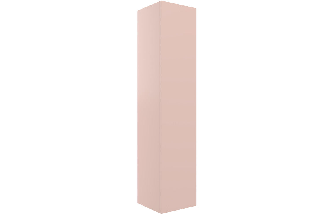 IRVINE 350mm Wall Hung 1 Door Tall Unit - Matt Antique Rose