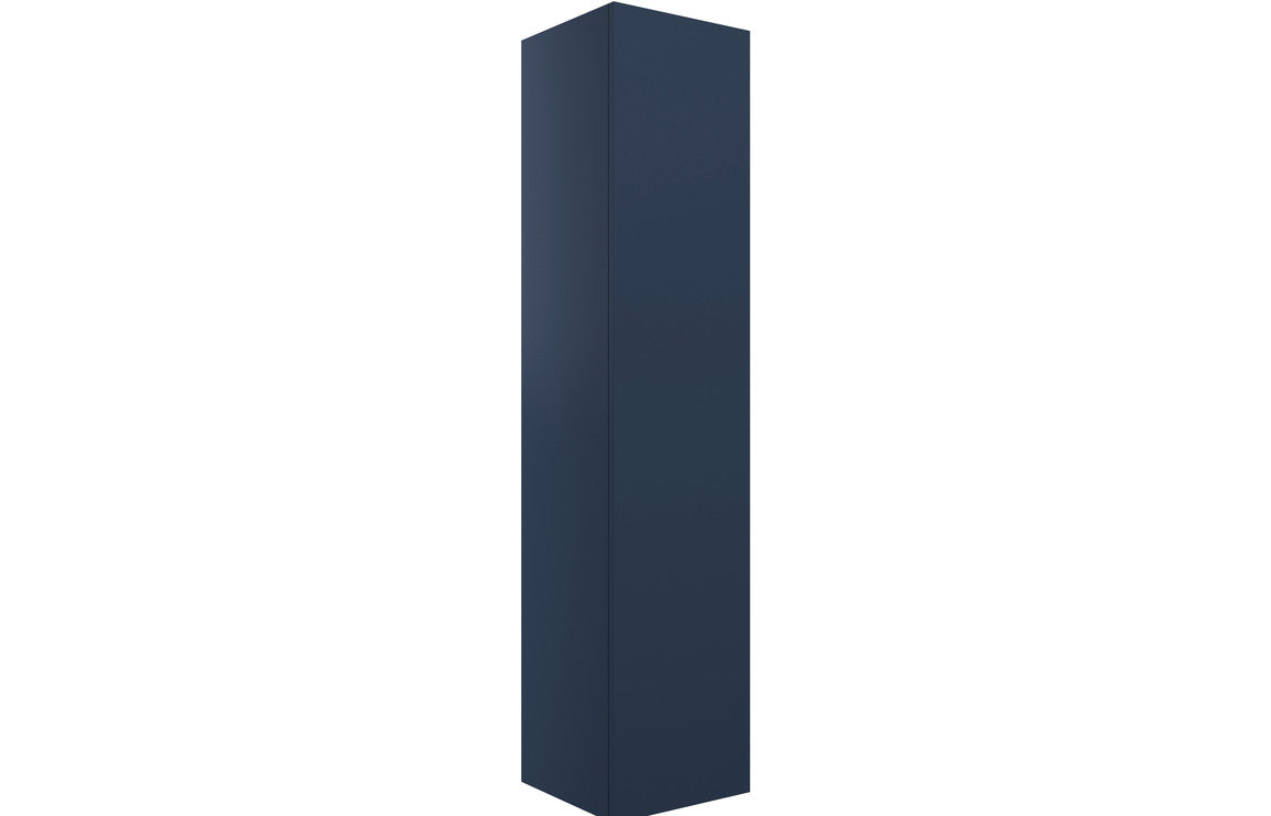 IRVINE 350mm Wall Hung 1 Door Tall Unit - Matt Deep Blue