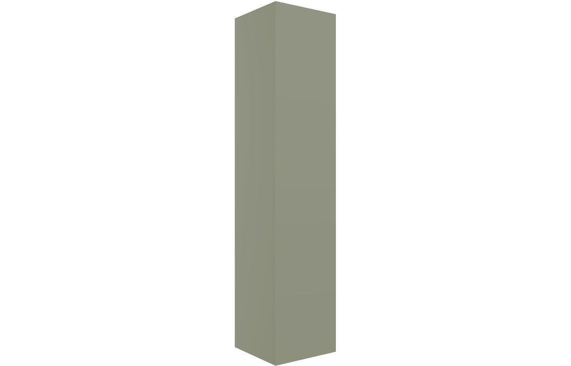 IRVINE 350mm Wall Hung 1 Door Tall Unit - Matt Olive Green