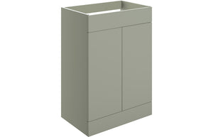 IRVINE 590mm Floor Standing 2 Door Basin Unit (No Top) - Matt Antique Rose