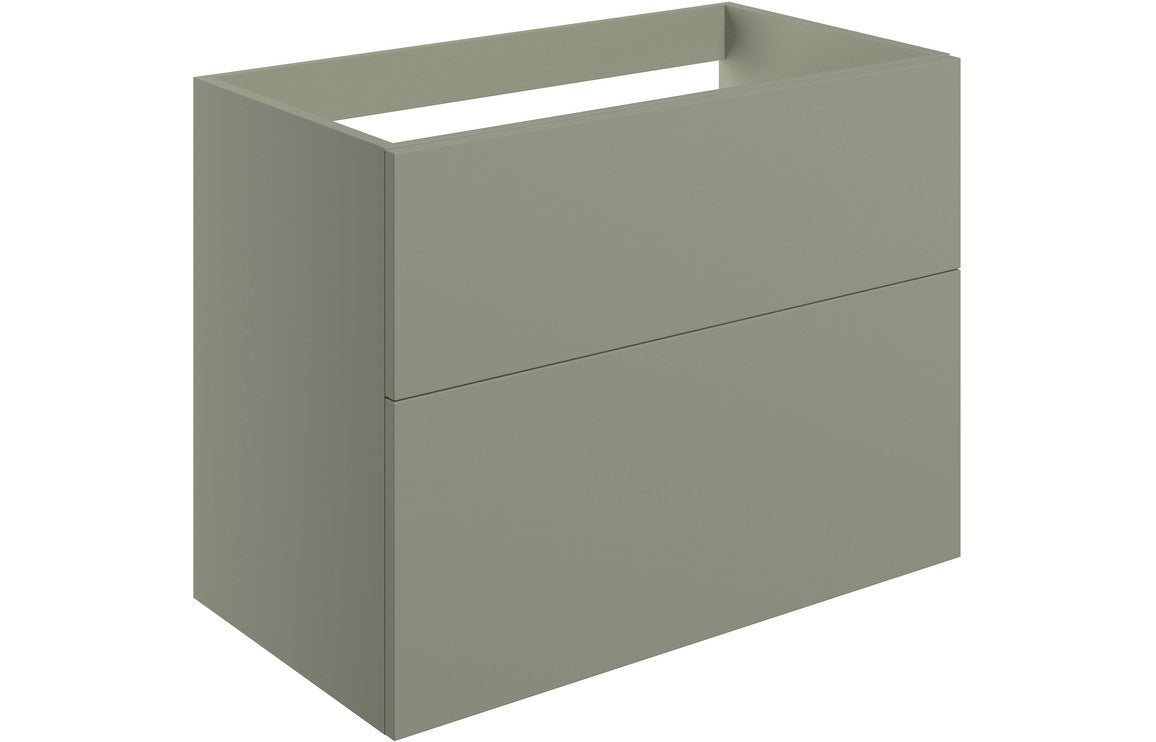 IRVINE 790mm Wall Hung 2 Drawer Basin Unit (No Top) - Matt Antique Rose