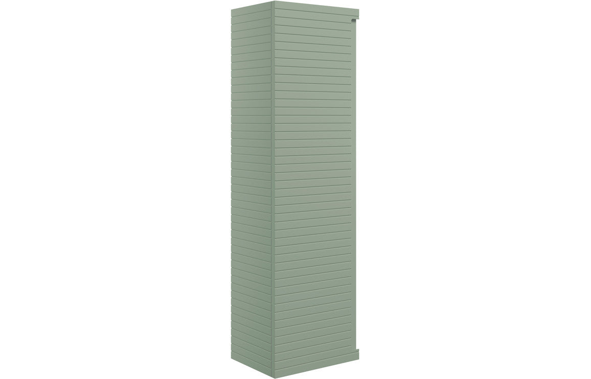 BARASSIE 350mm Wall Hung 1 Door Tall Unit - Matt Willow Green