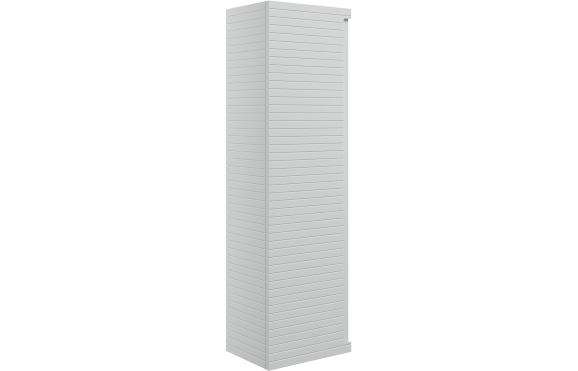 BARASSIE 350mm Wall Hung 1 Door Tall Unit - Matt Mineral Grey