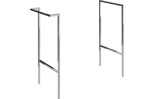 IRVINE Optional Frame with Integrated Towel Rail - Brushed Brass