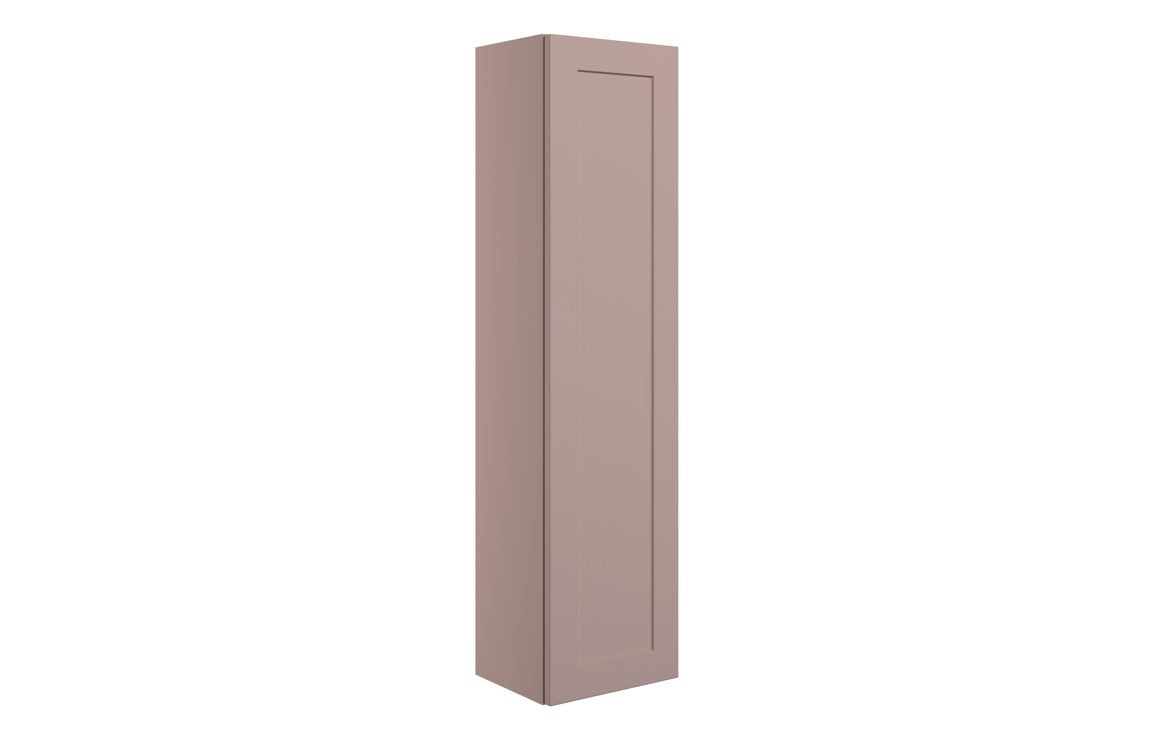 ARRAN 300mm Wall Hung 1 Door Tall Unit - Matt Peony