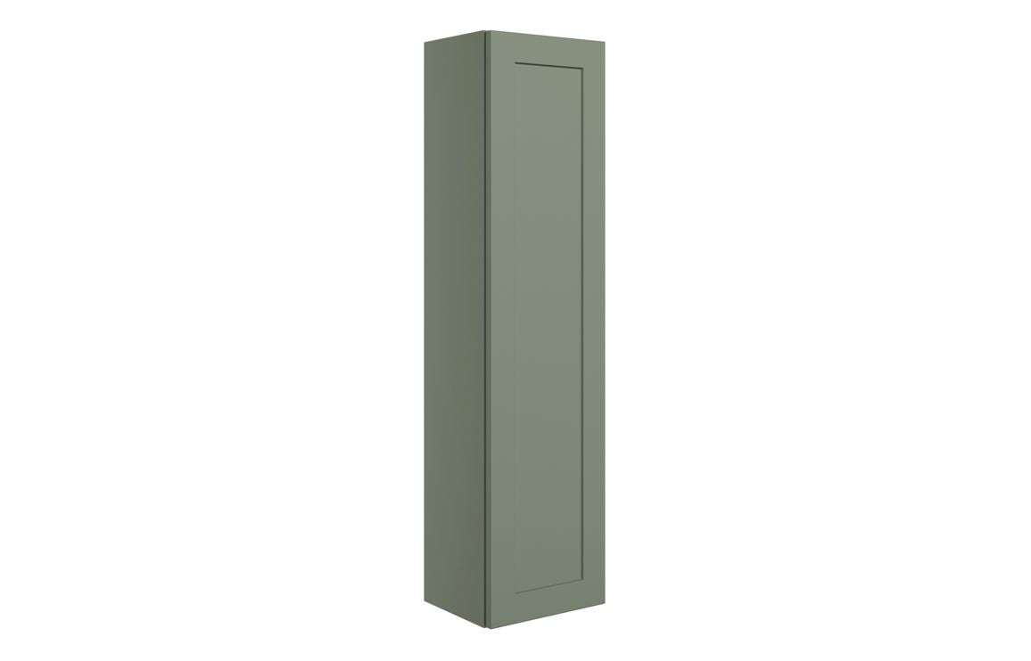 ARRAN 300mm Wall Hung 1 Door Tall Unit - Matt Reed Green