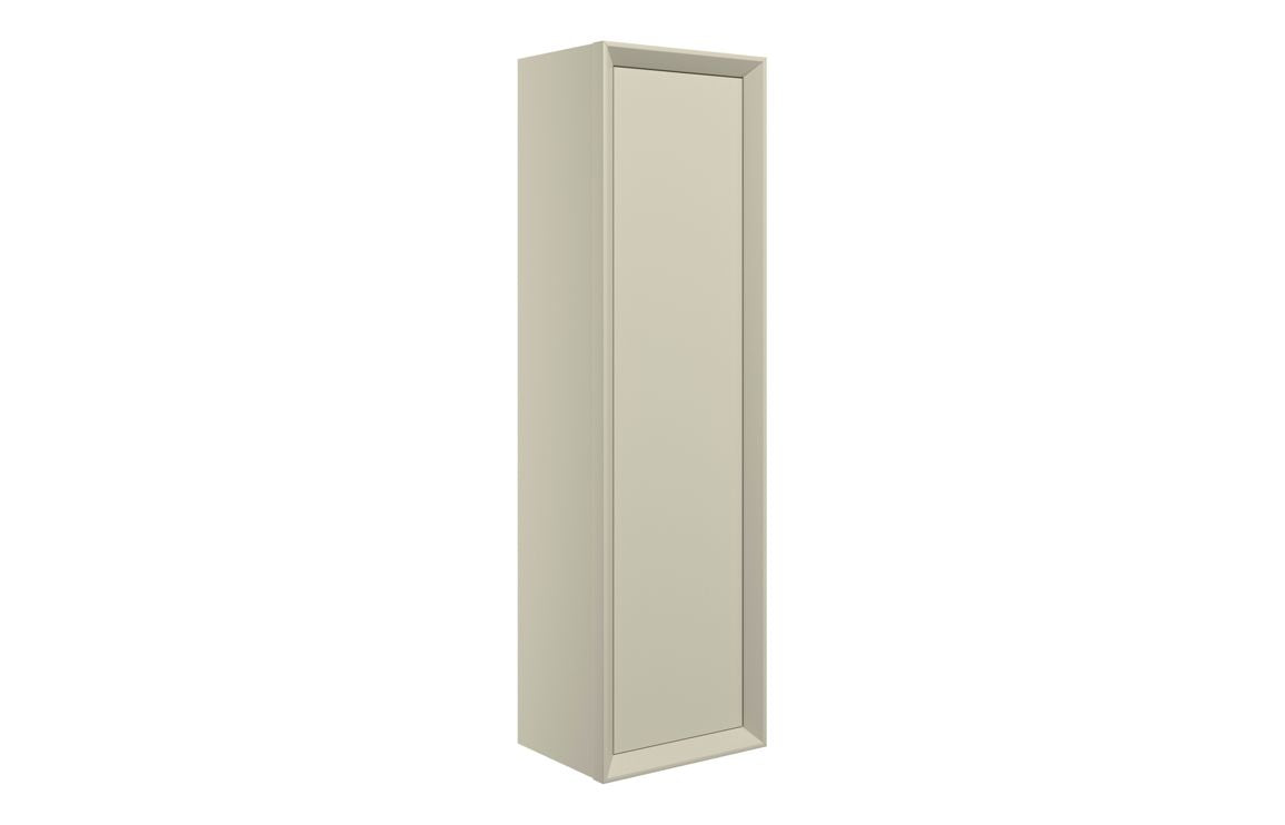 DUNDONALD 345mm Wall Hung 1 Door Tall Unit - Matt Clay