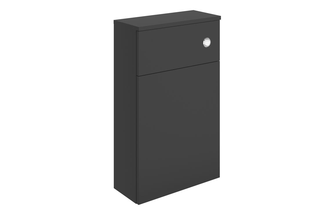 BONNYTON 500mm WC Unit - Matt Black & Glass