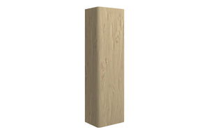 BELLEISLE 350mm Wall Hung 1 Door Tall Unit - Textured Oak