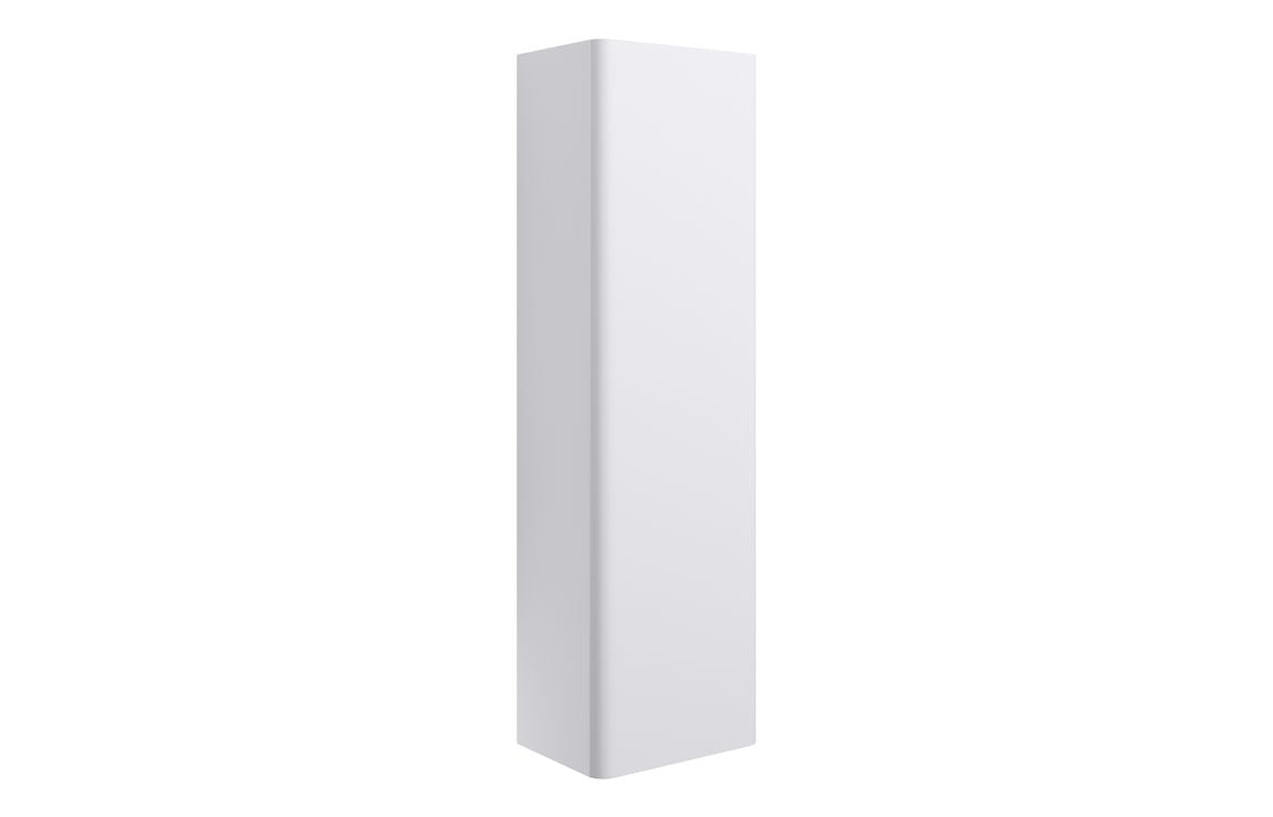 FAIRMONT 350mm Wall Hung 1 Door Tall Unit - Matt White